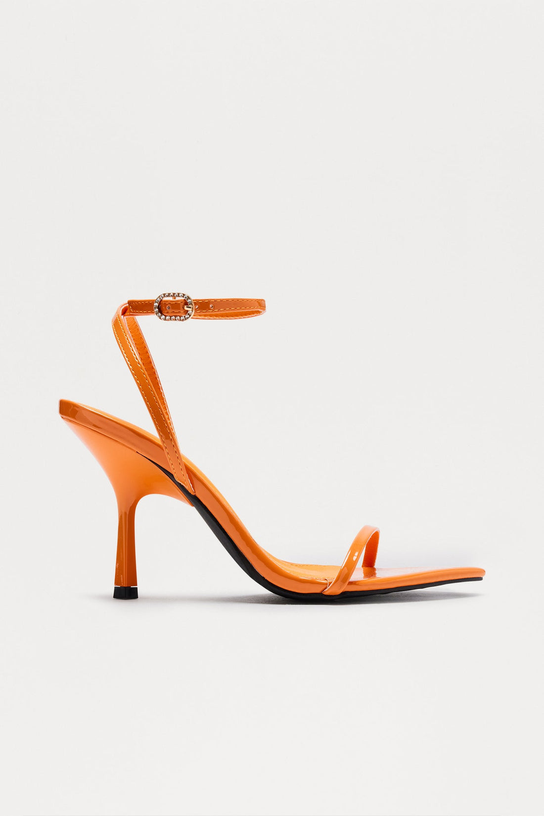 Pinnacle Ankle Strap Heels - Orange