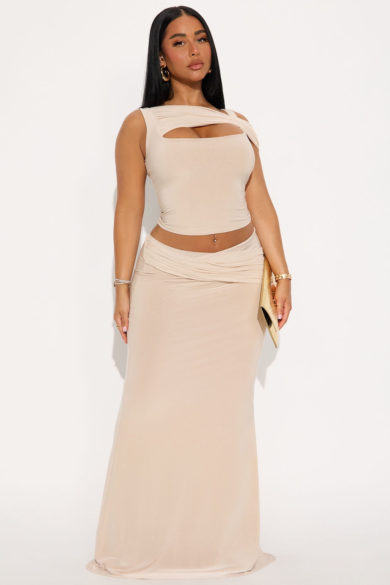 In My Maxi Skirt Set - Mocha