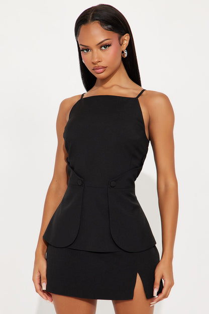 Berkley Belted Top - Black