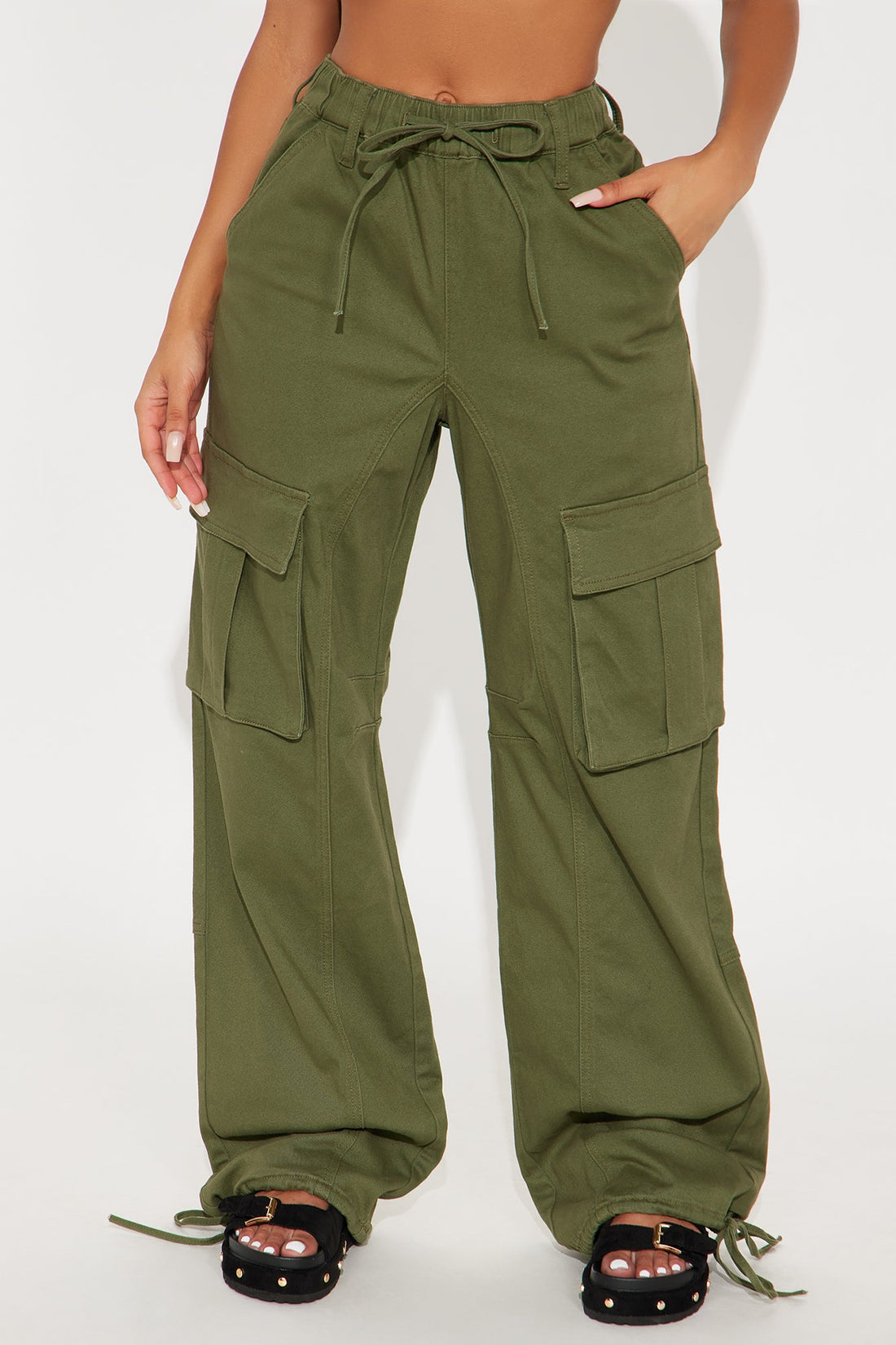 Portland Washed Cargo Pant - Military Green