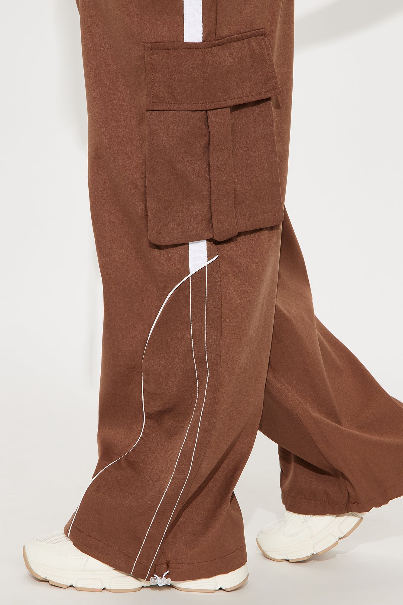 Get To Know Me Cargo Track Pant - Chocolate/Combo