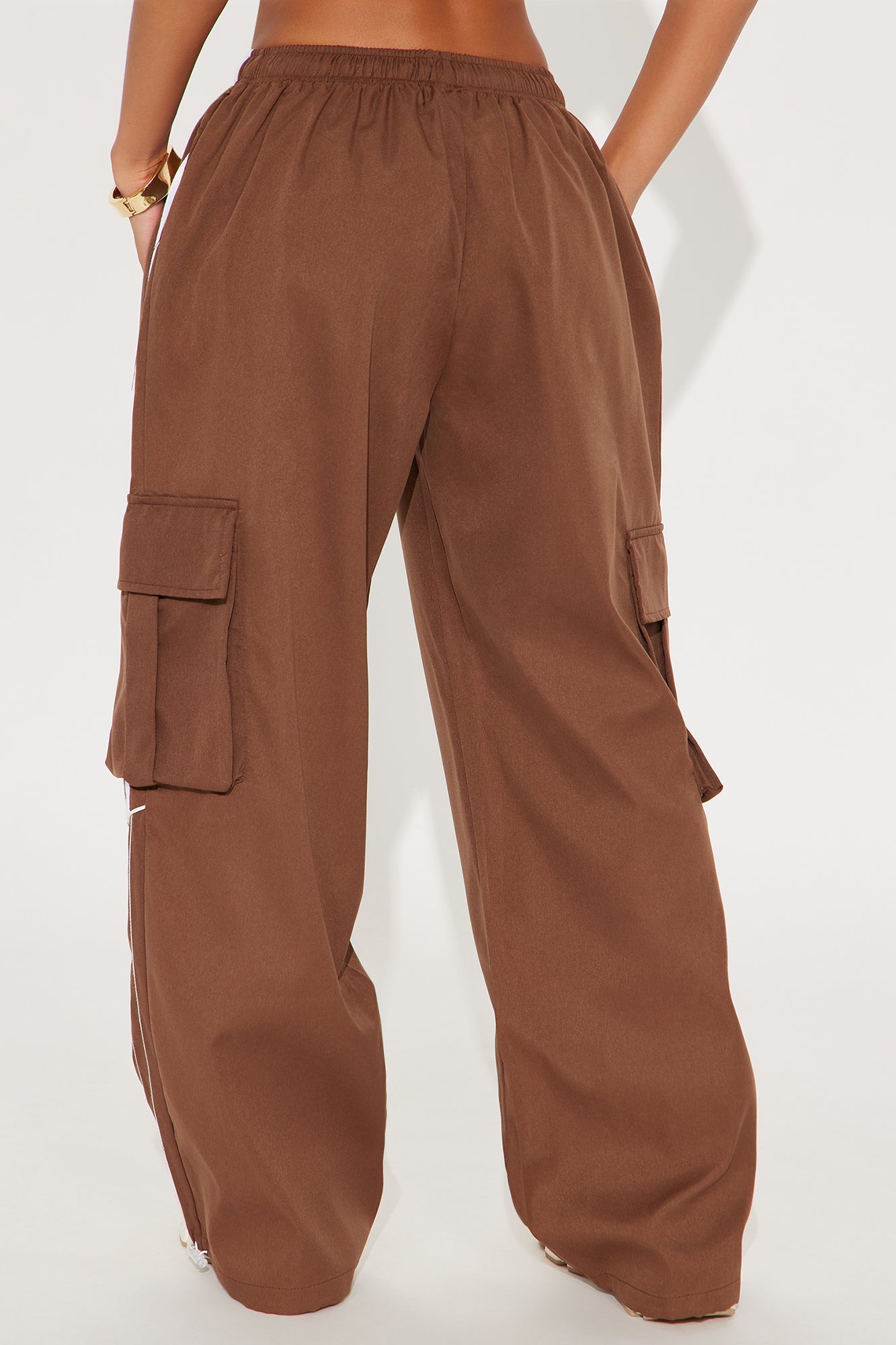 Get To Know Me Cargo Track Pant - Chocolate/Combo