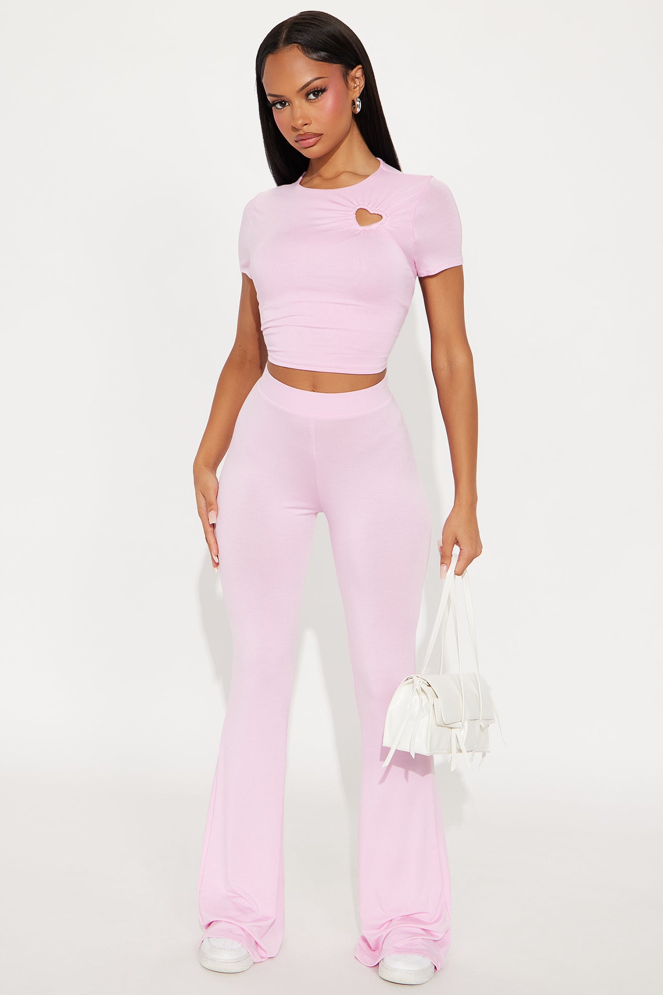 Heart Feelings Pant Set - Pink