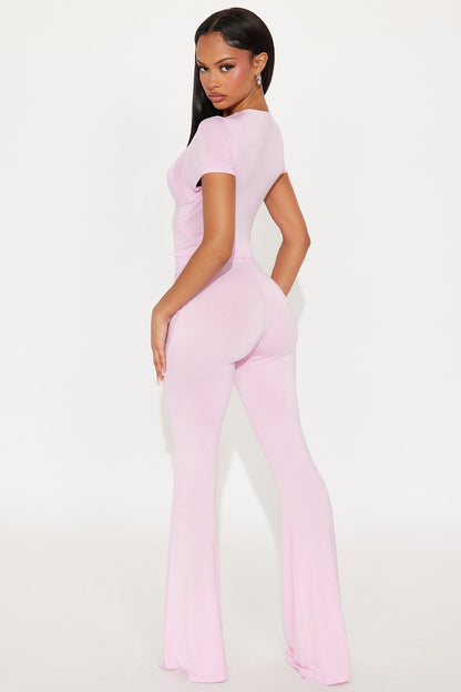 Heart Feelings Pant Set - Pink