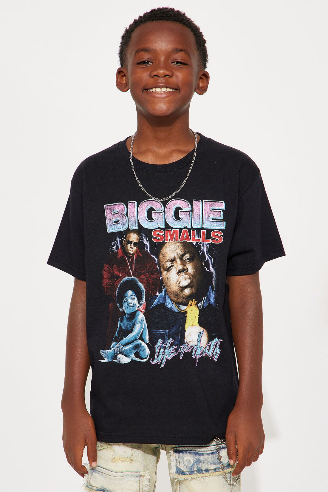 Mini Biggie Smalls Life After Death Short Sleeve Tee - Black