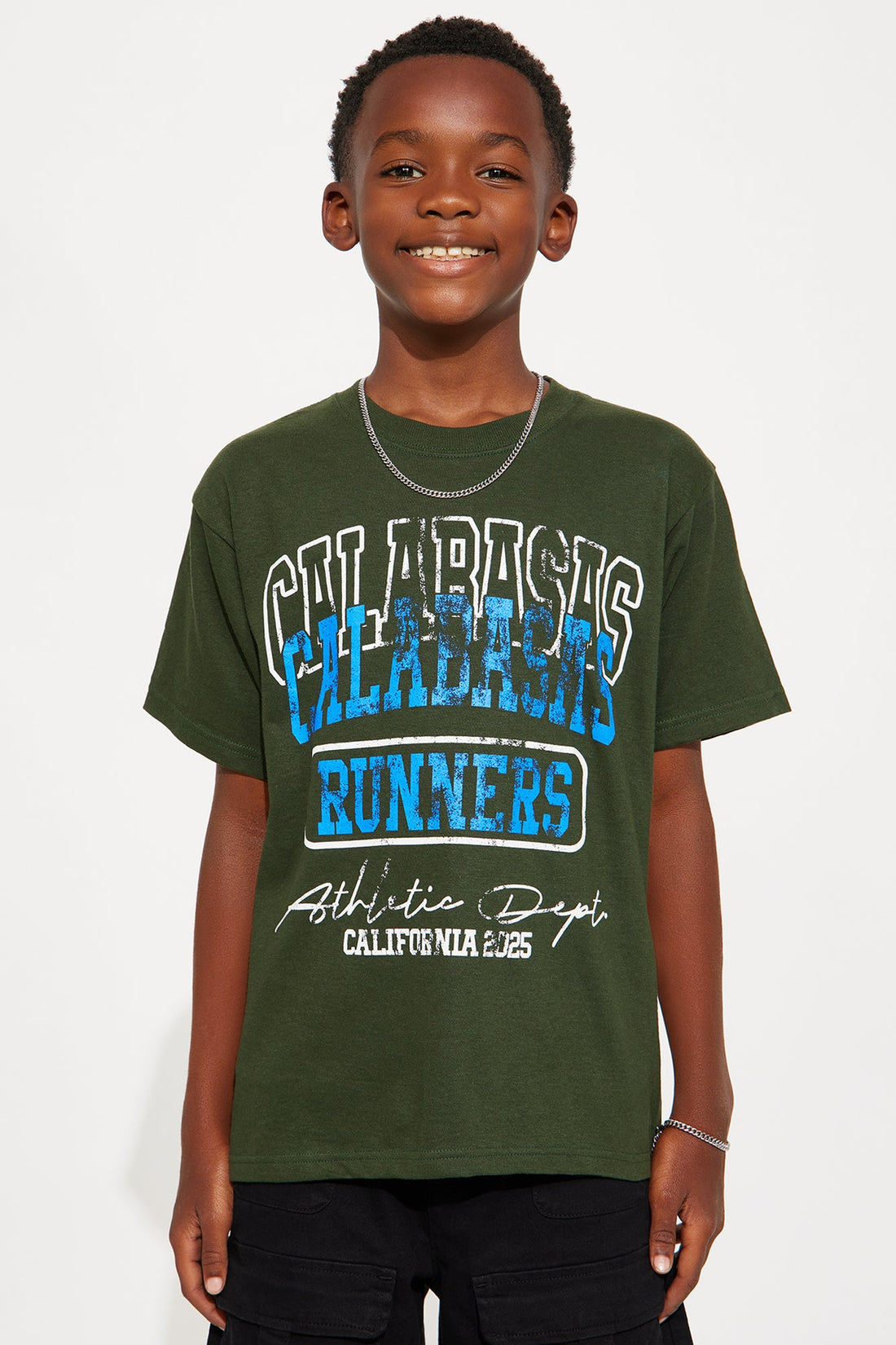 Mini Calabasas Runners Short Sleeve Tee - Green
