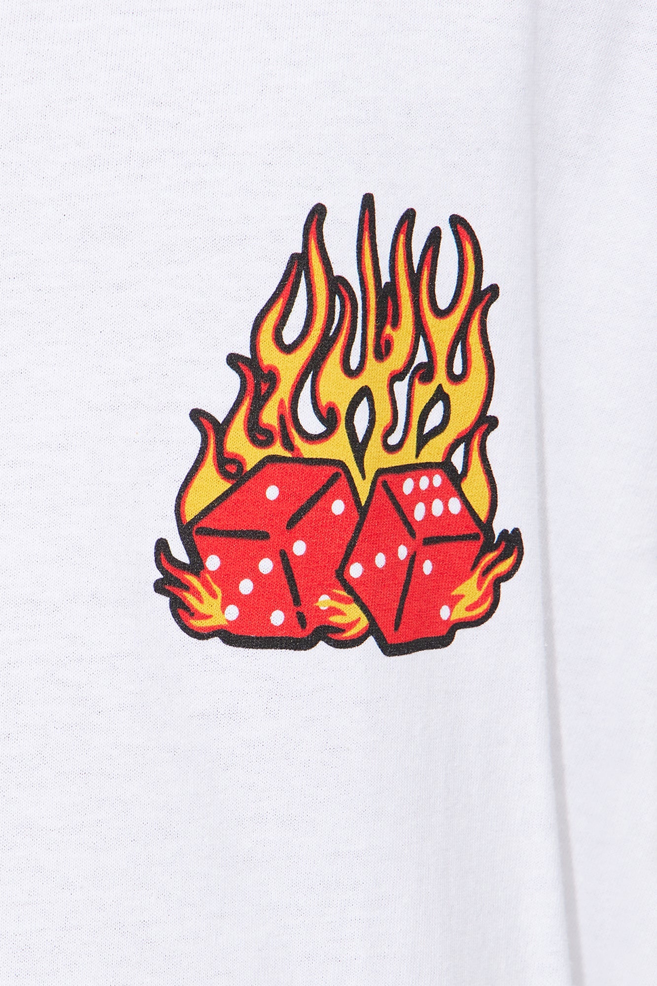 Mini Lucky Dice 777 Short Sleeve Tee - White