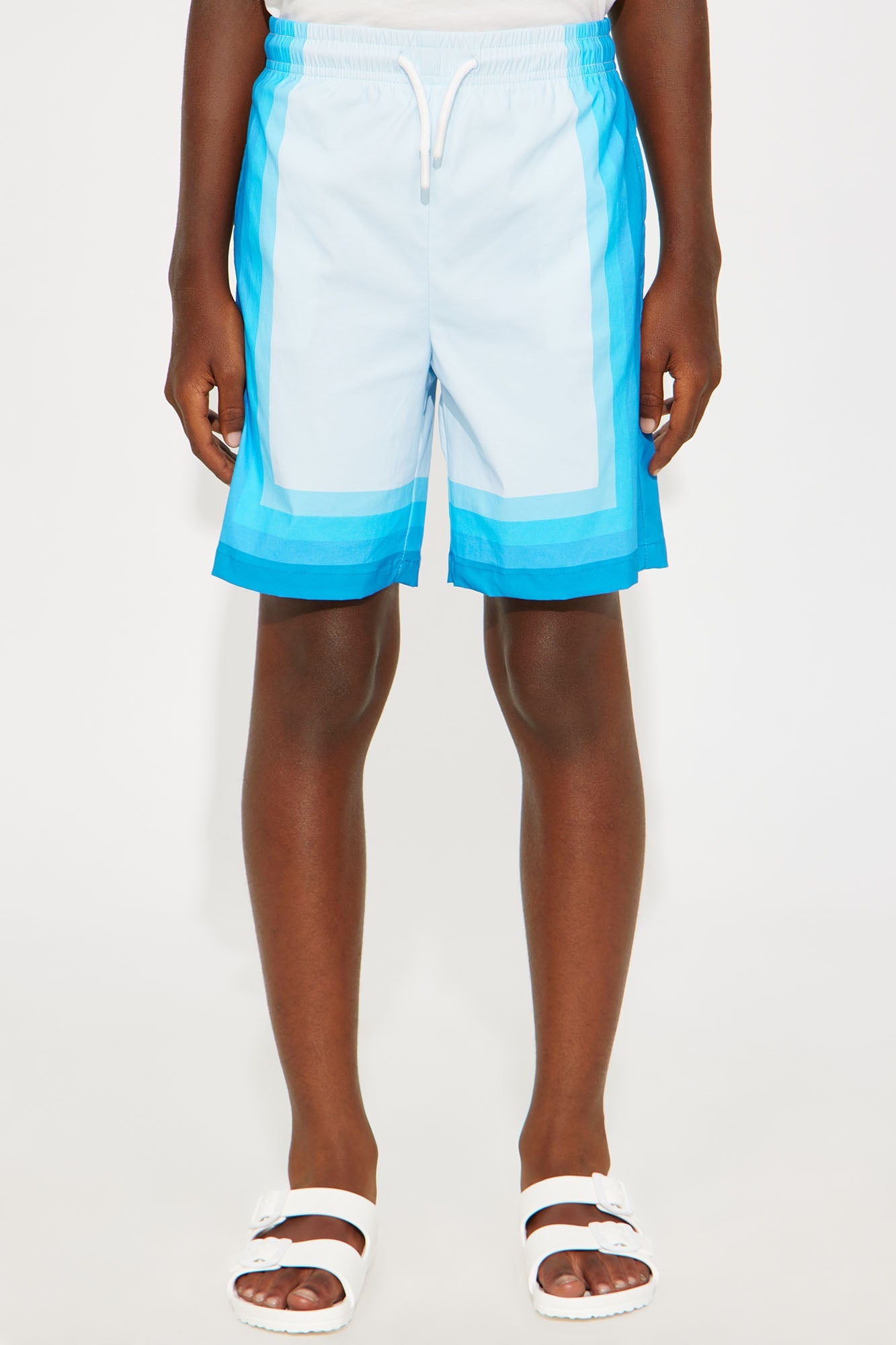 Mini Splash Borders Swim Mid Trunk - Blue/combo