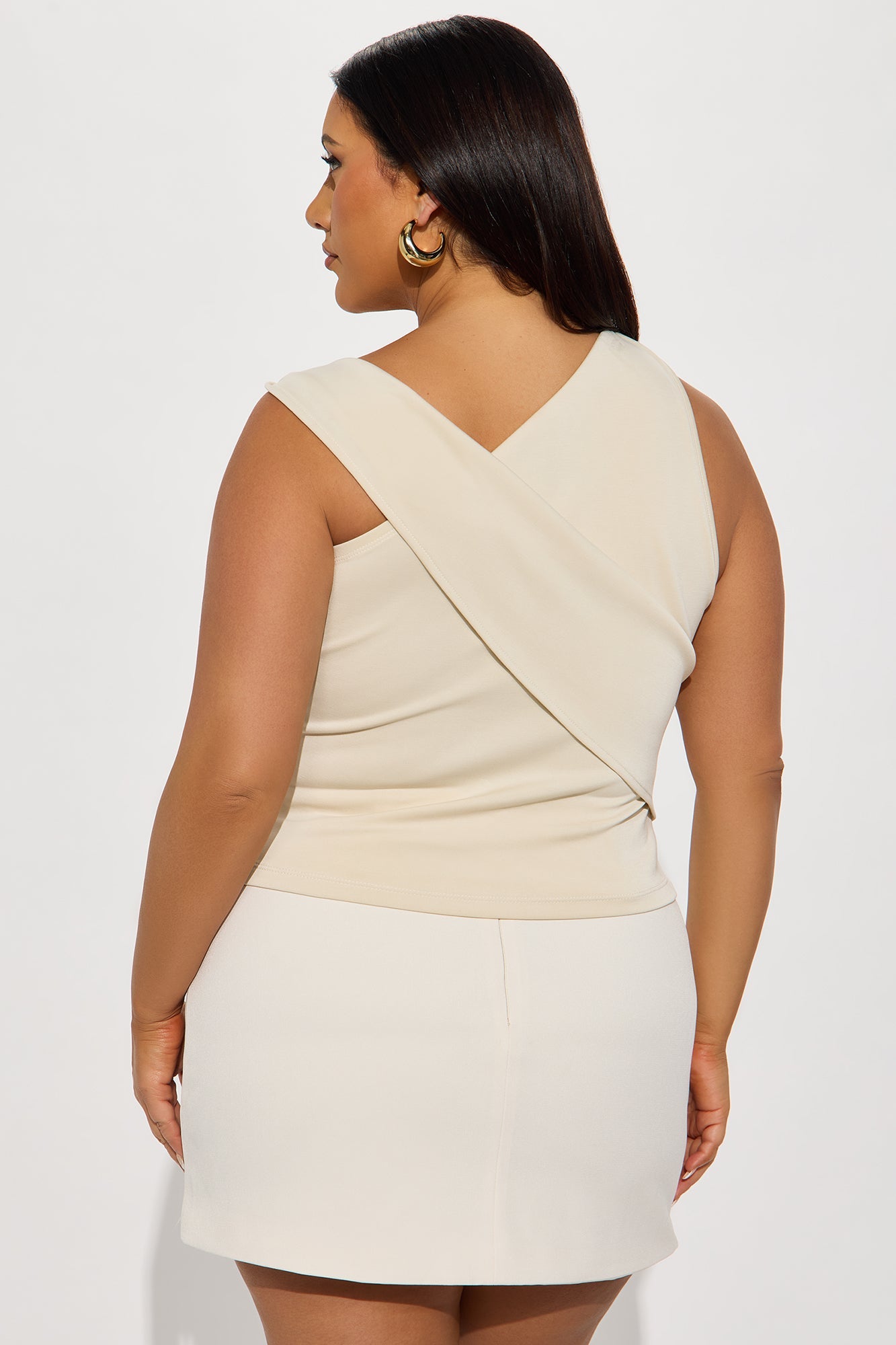 Lily Twist Strap Top - Cream