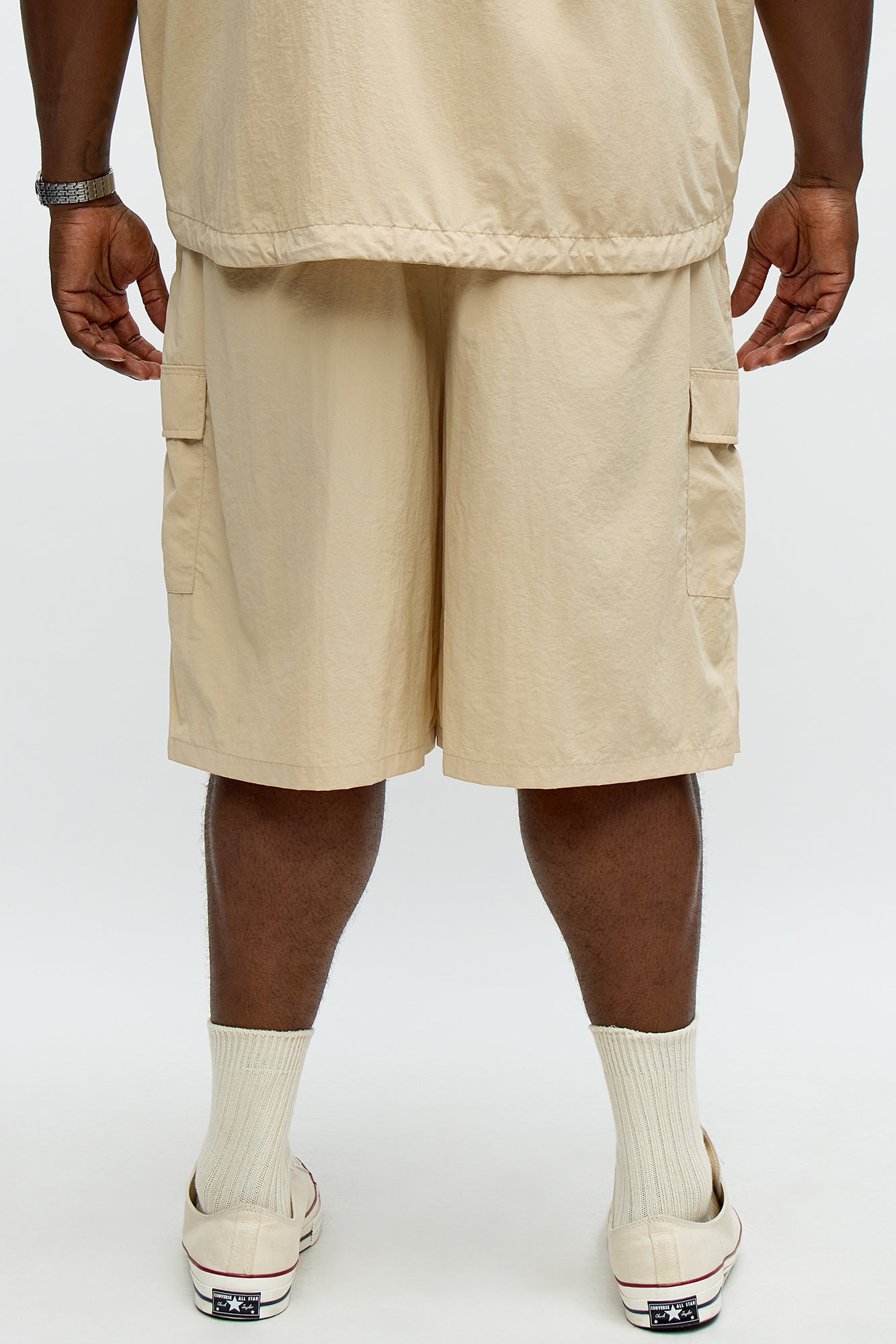 Super Baggy Philip Nylon Short - Beige