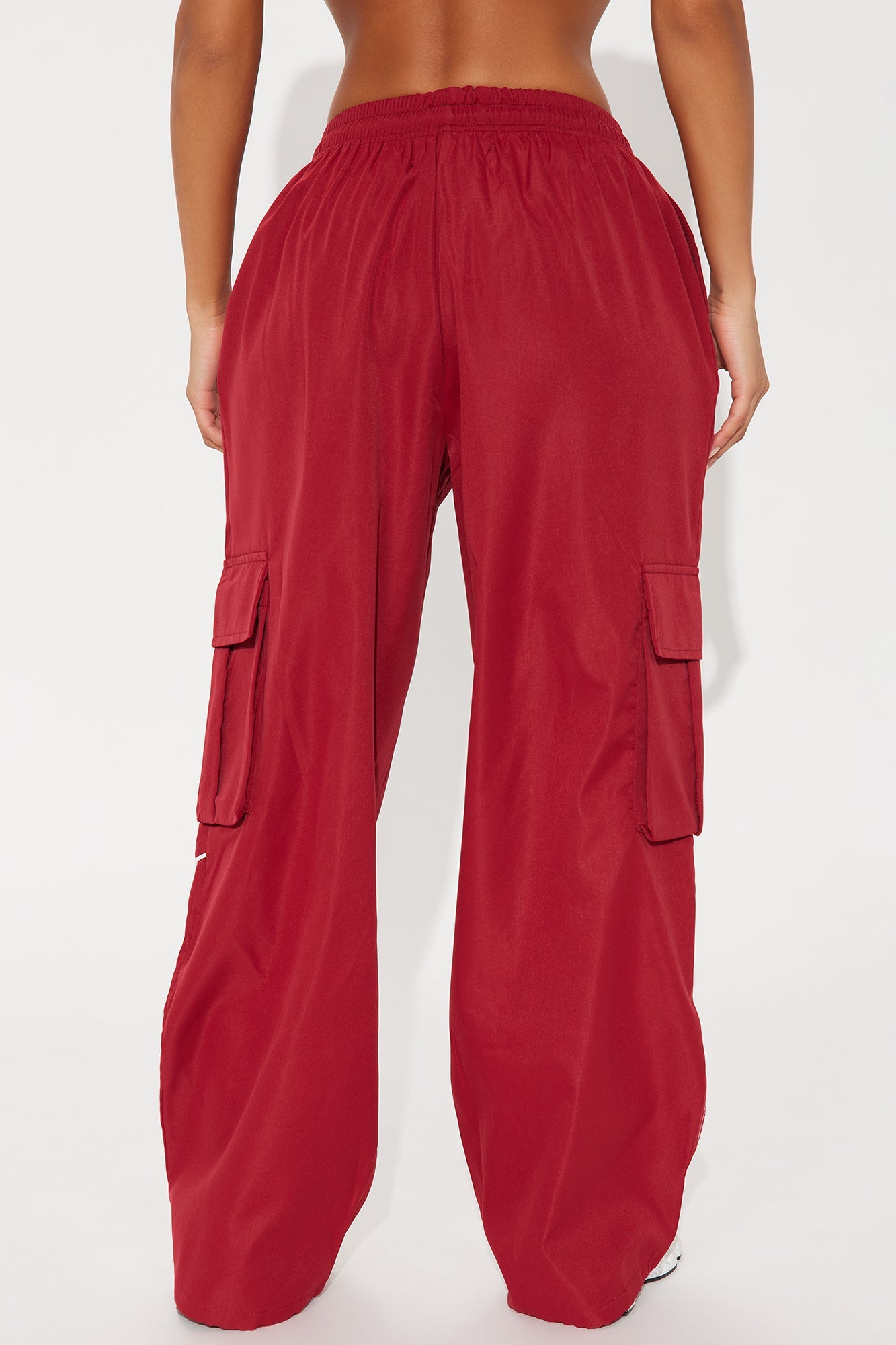 Get To Know Me Cargo Track Pant - DarkRed