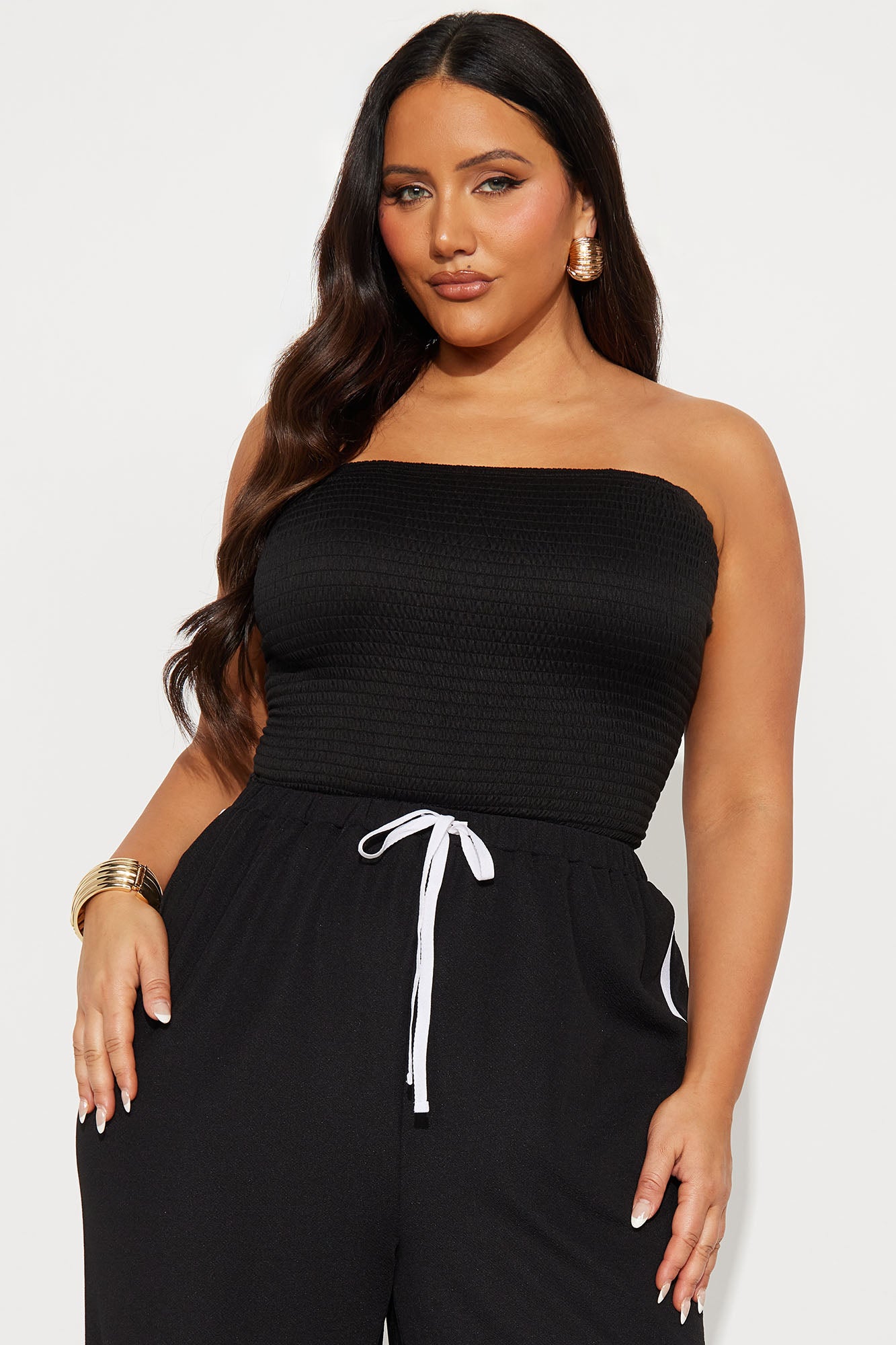 Moxie Strapless Jumpsuit - Black