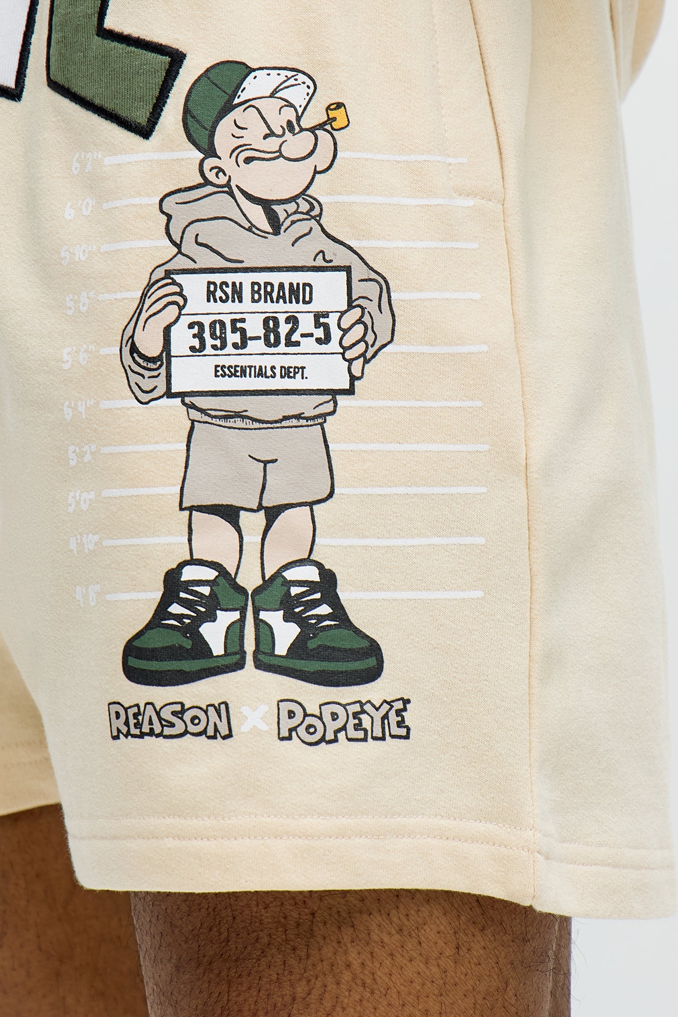Popeye Wanted Sweatshorts - Tan