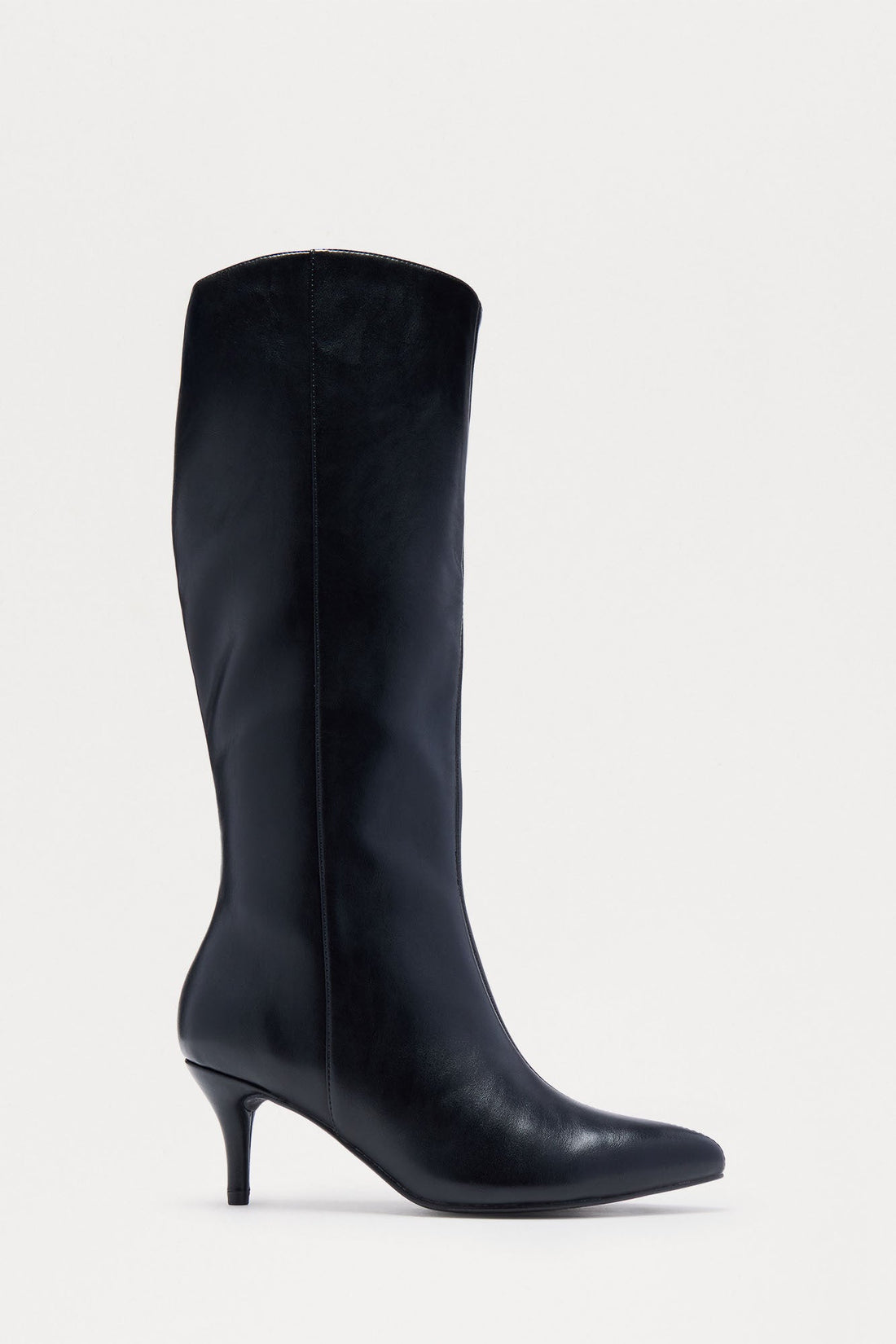Brax Faux Leather Knee High Boots - Black