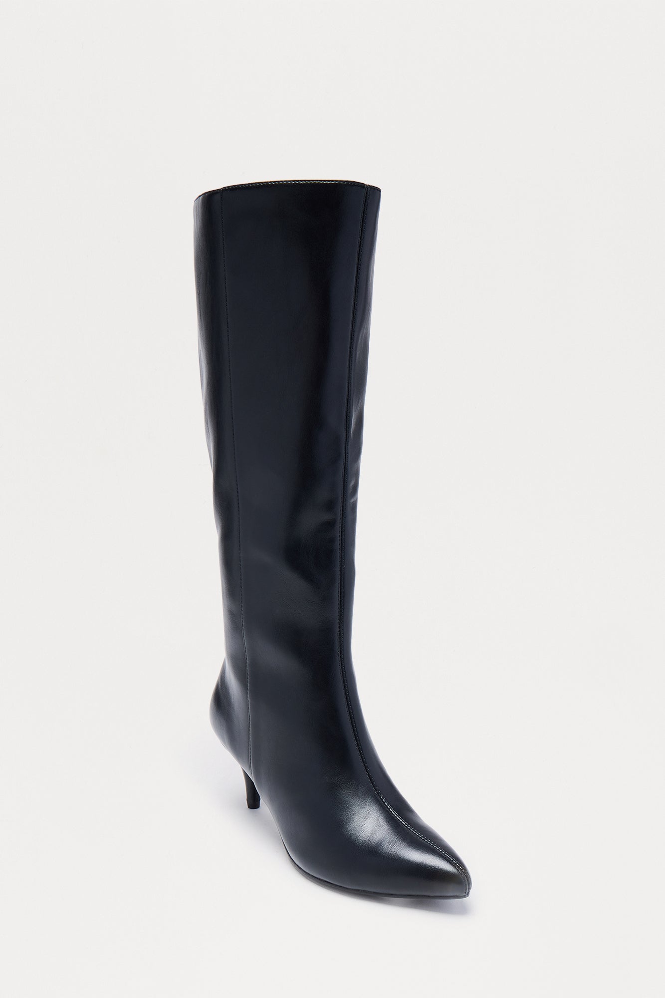 Brax Faux Leather Knee High Boots - Black