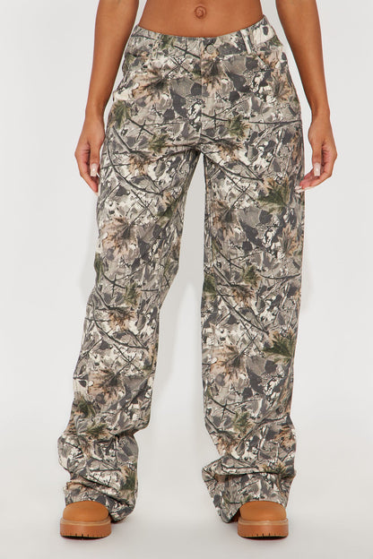 Nowhere To Be Found Camo Wide Leg Pant - Camouflage