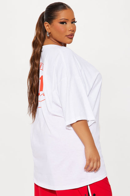 Beverly Hills 90210 Oversized Tee - White