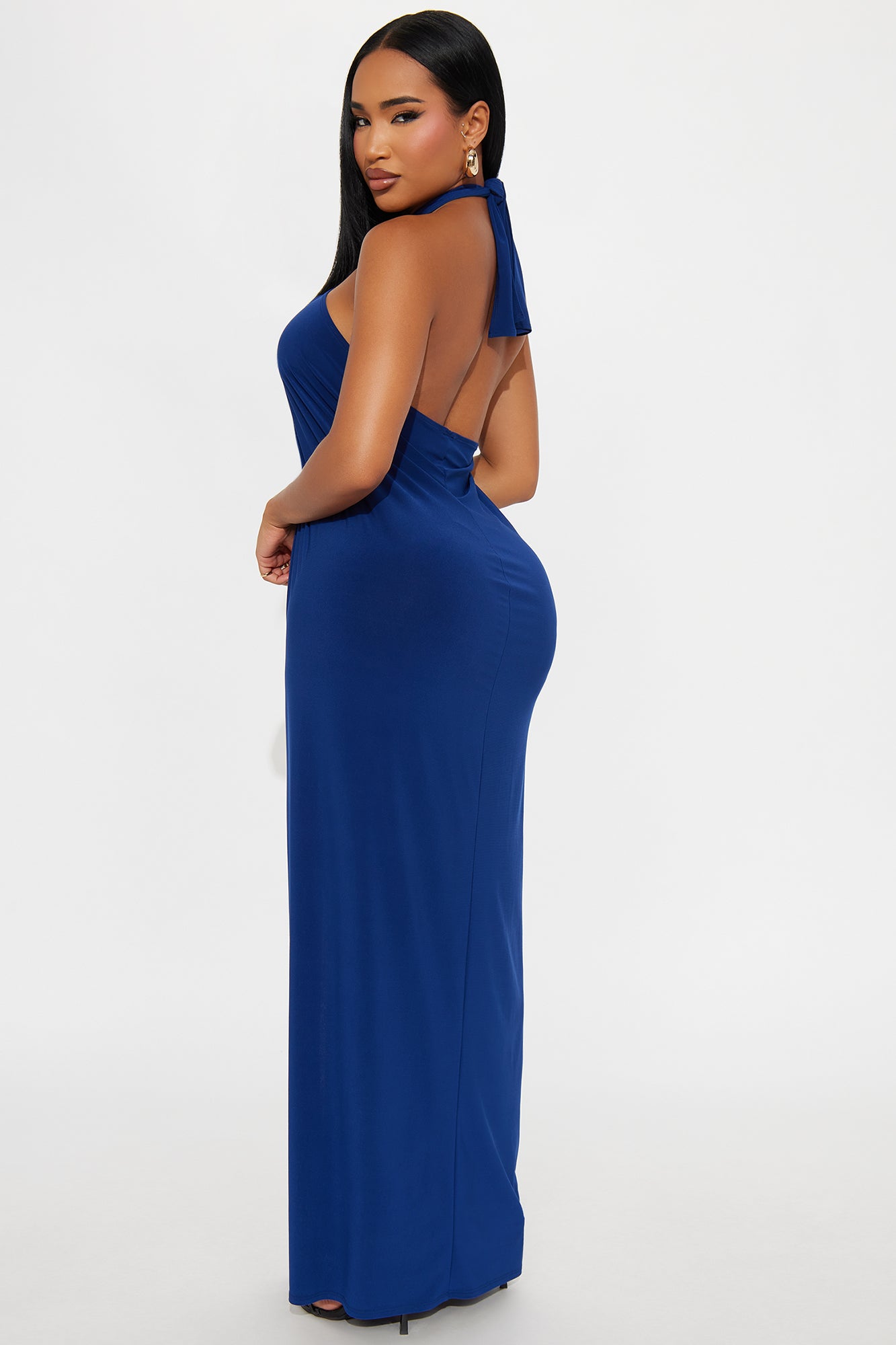 Tatum High Slit Maxi Dress - Royal