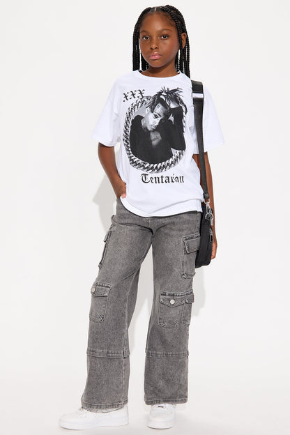 Mini XXX TENTACION Oversized Tee - White