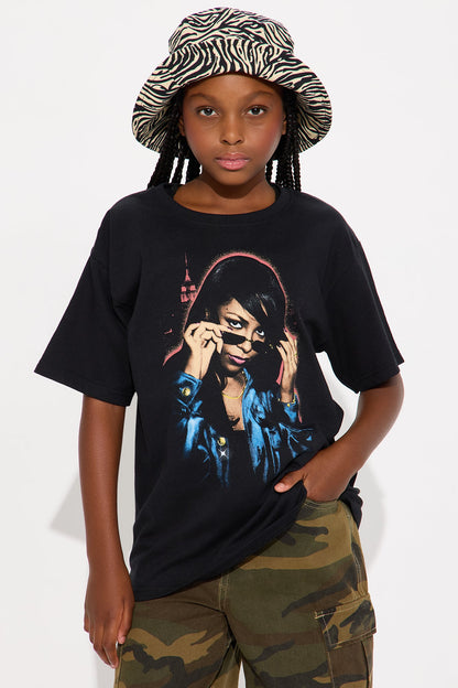 Mini Aaliyah One In A Million Short Sleeve Tee - Black