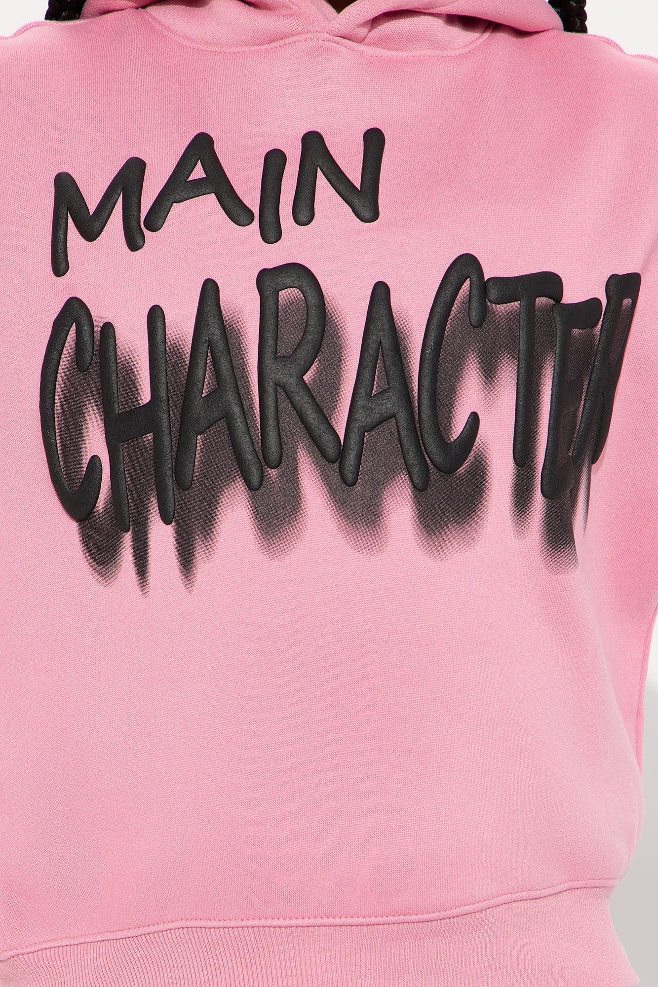 Mini Main Character Pullover Hoodie - Pink
