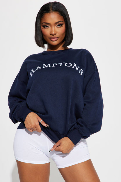 Hamptons Lounge Sweatshirt - Navy