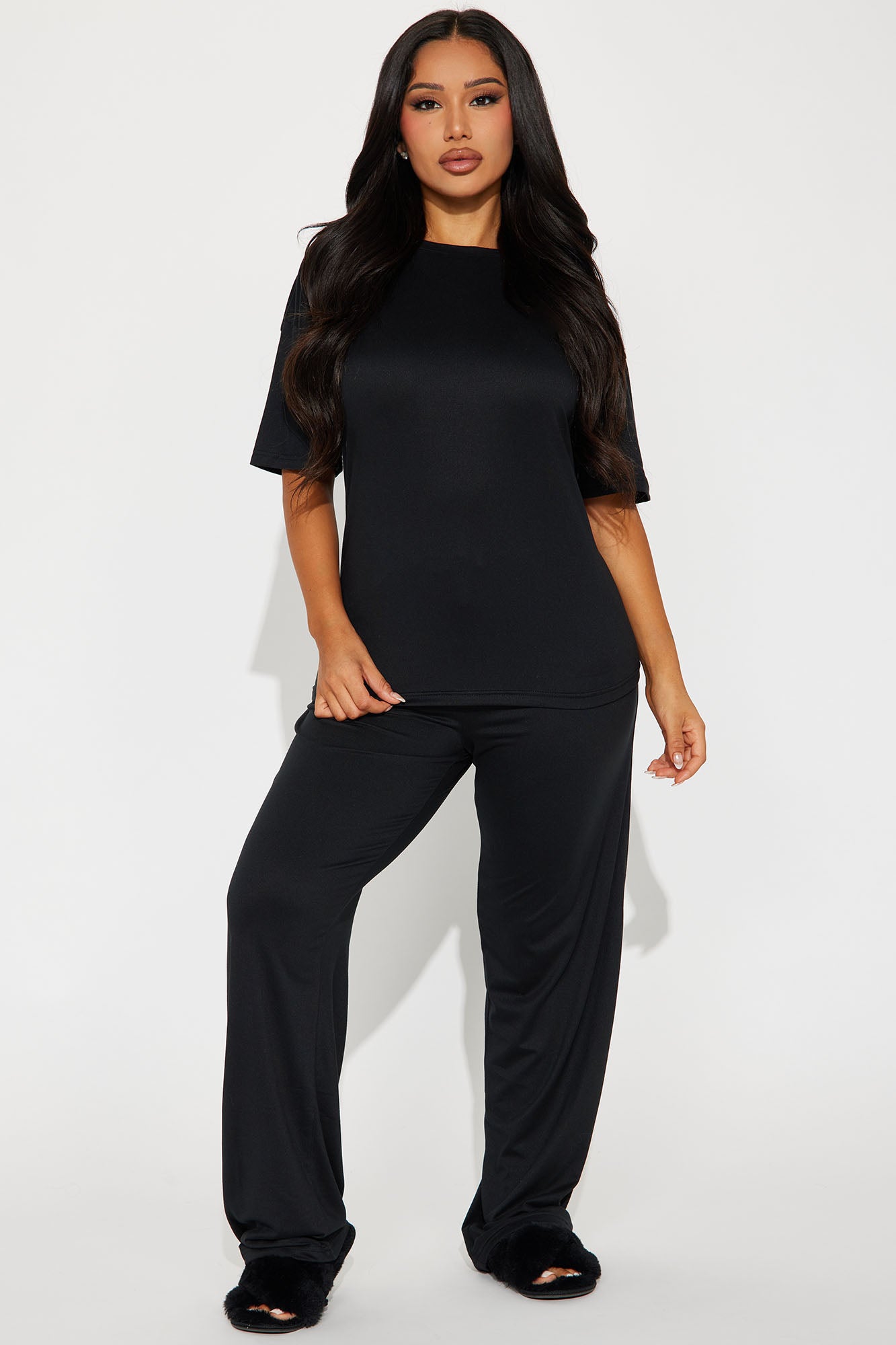 Relax Mood PJ Pant Set - Black