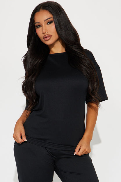 Relax Mood PJ Pant Set - Black