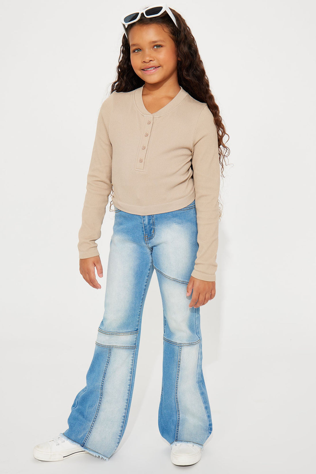 Mini Chynna Seamless Long Sleeve Top - Taupe