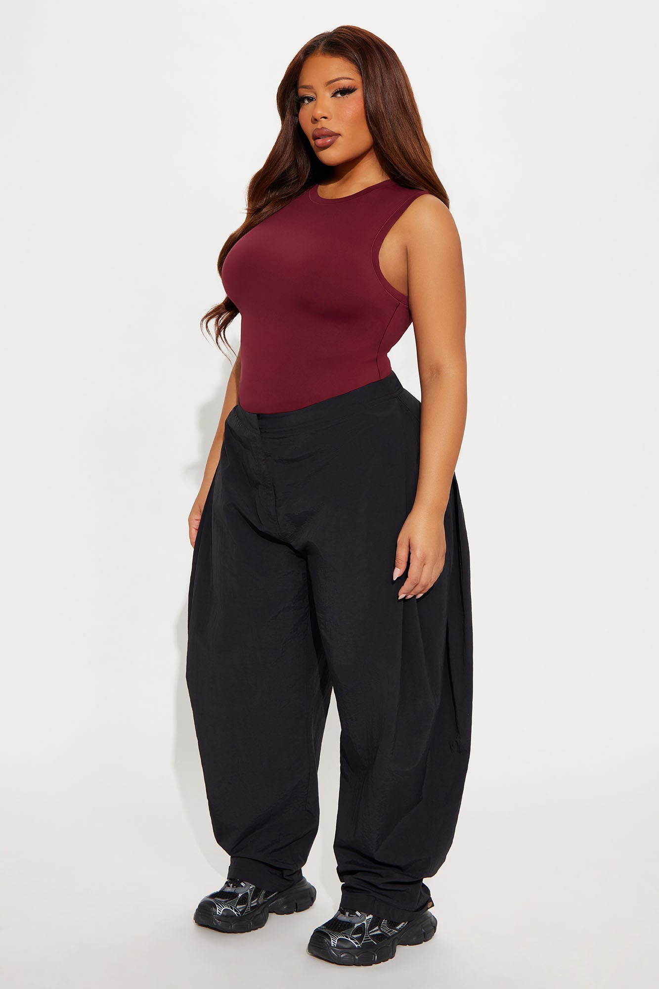 Second Skin Double Lined Muscle Tank - Wine