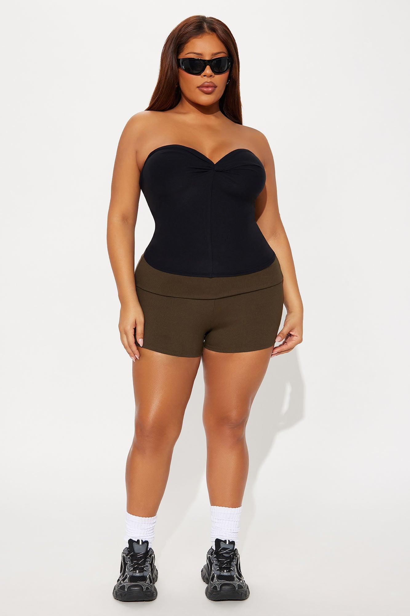 Second Skin Twist Tube Top - Black