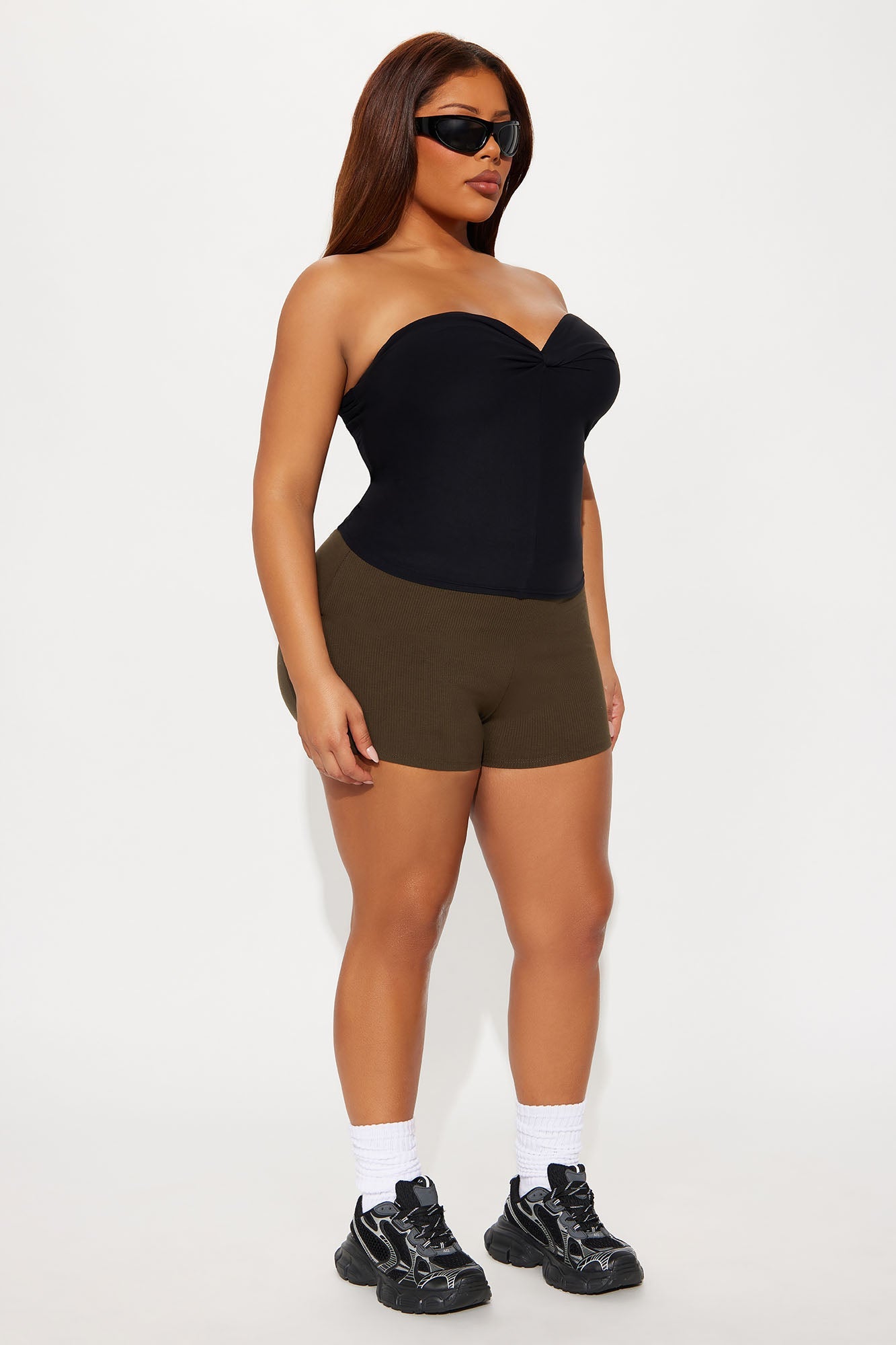 Second Skin Twist Tube Top - Black