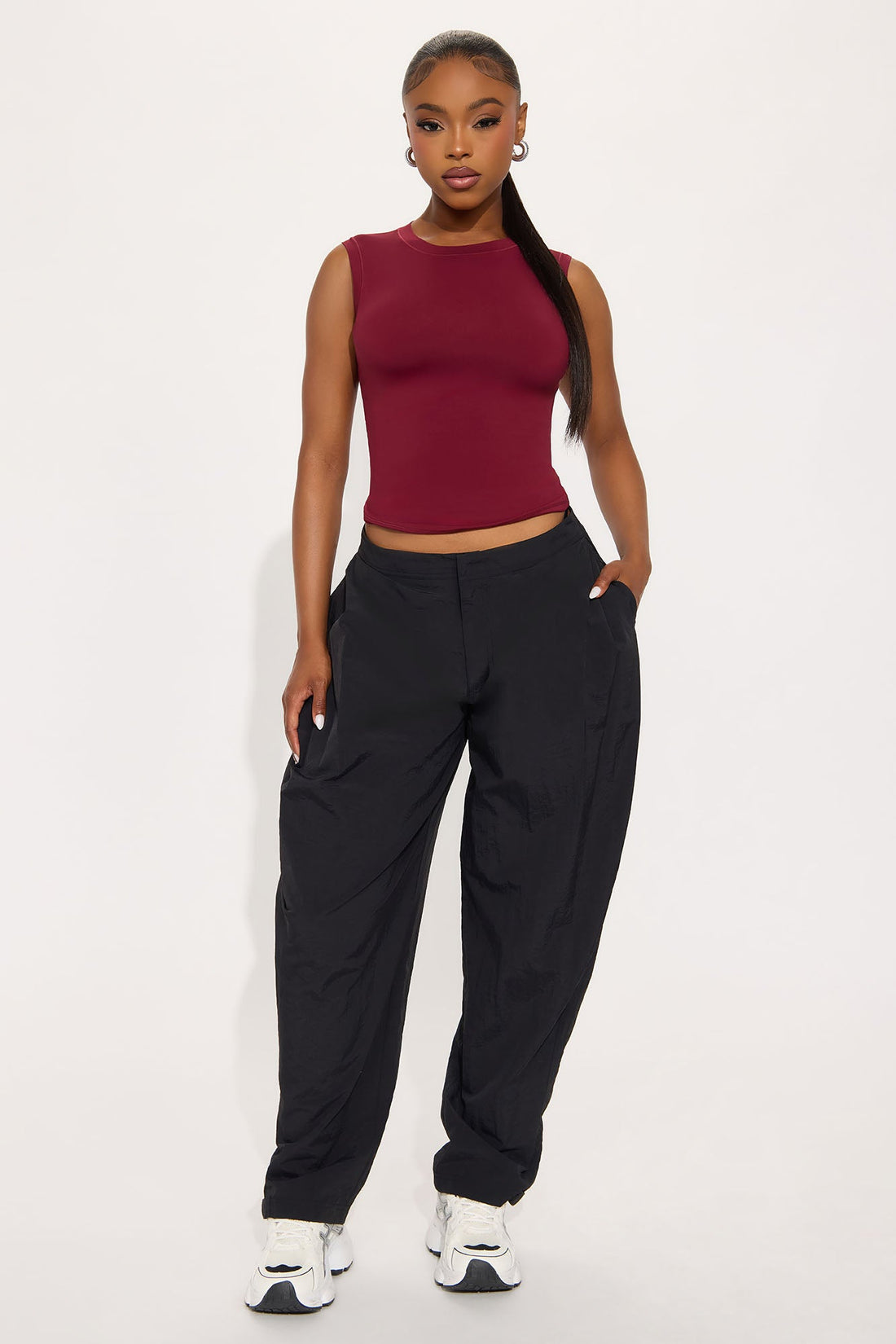 Second Skin Double Lined Muscle Tank - Wine