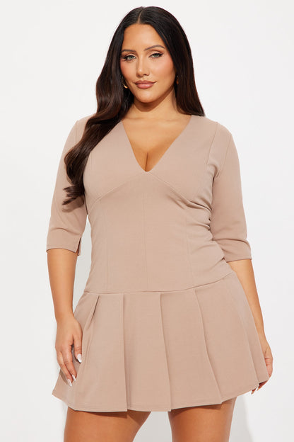 In My Professional Era Mini Dress - Mocha