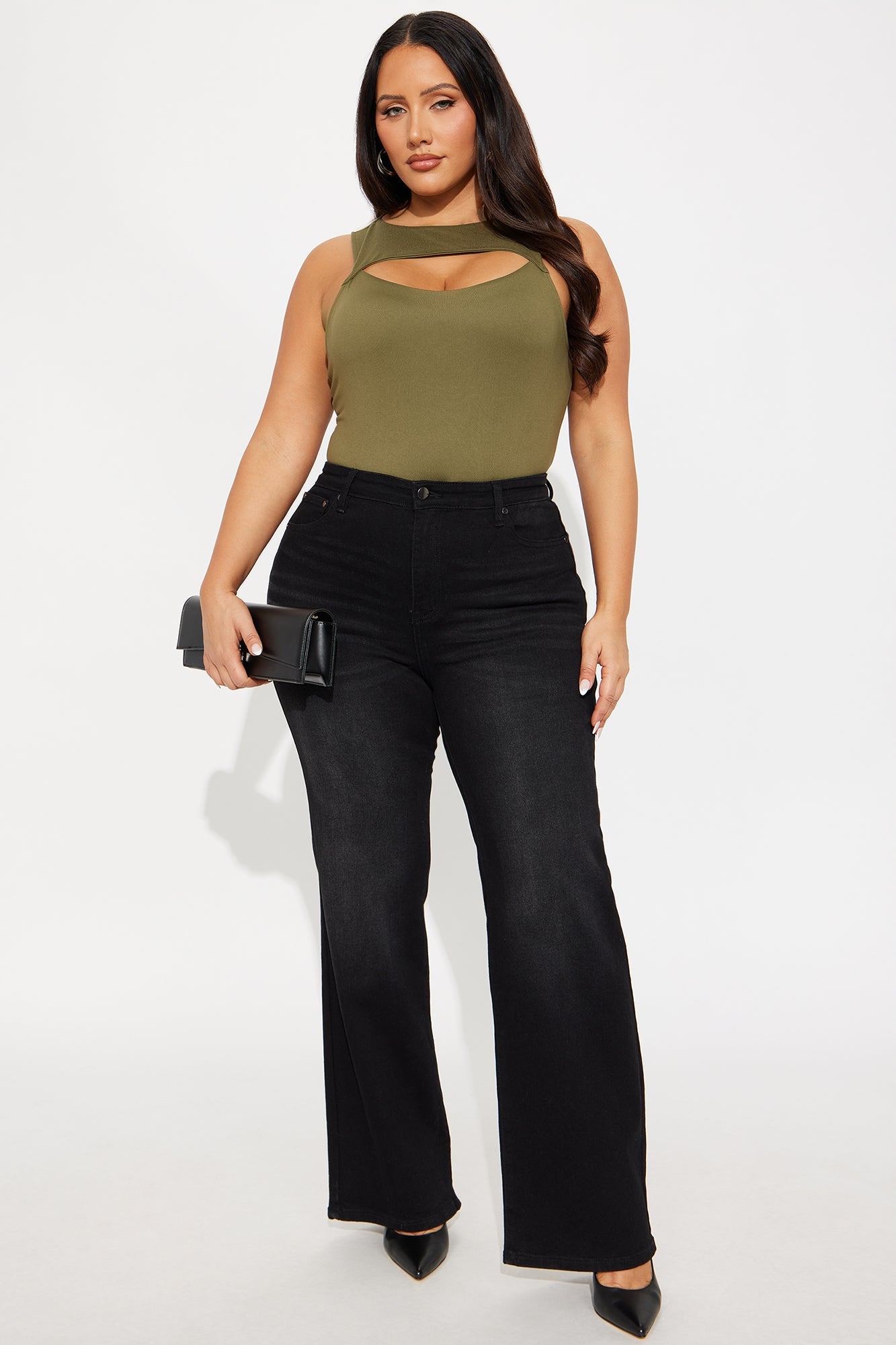 Eli Cut Out Bodysuit - Olive