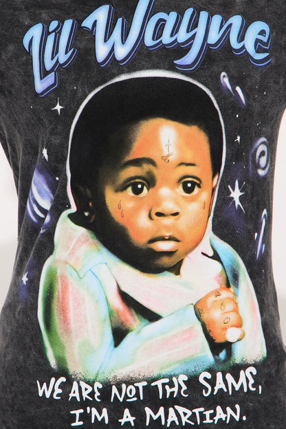 Lil Wayne Washed Tee - Black
