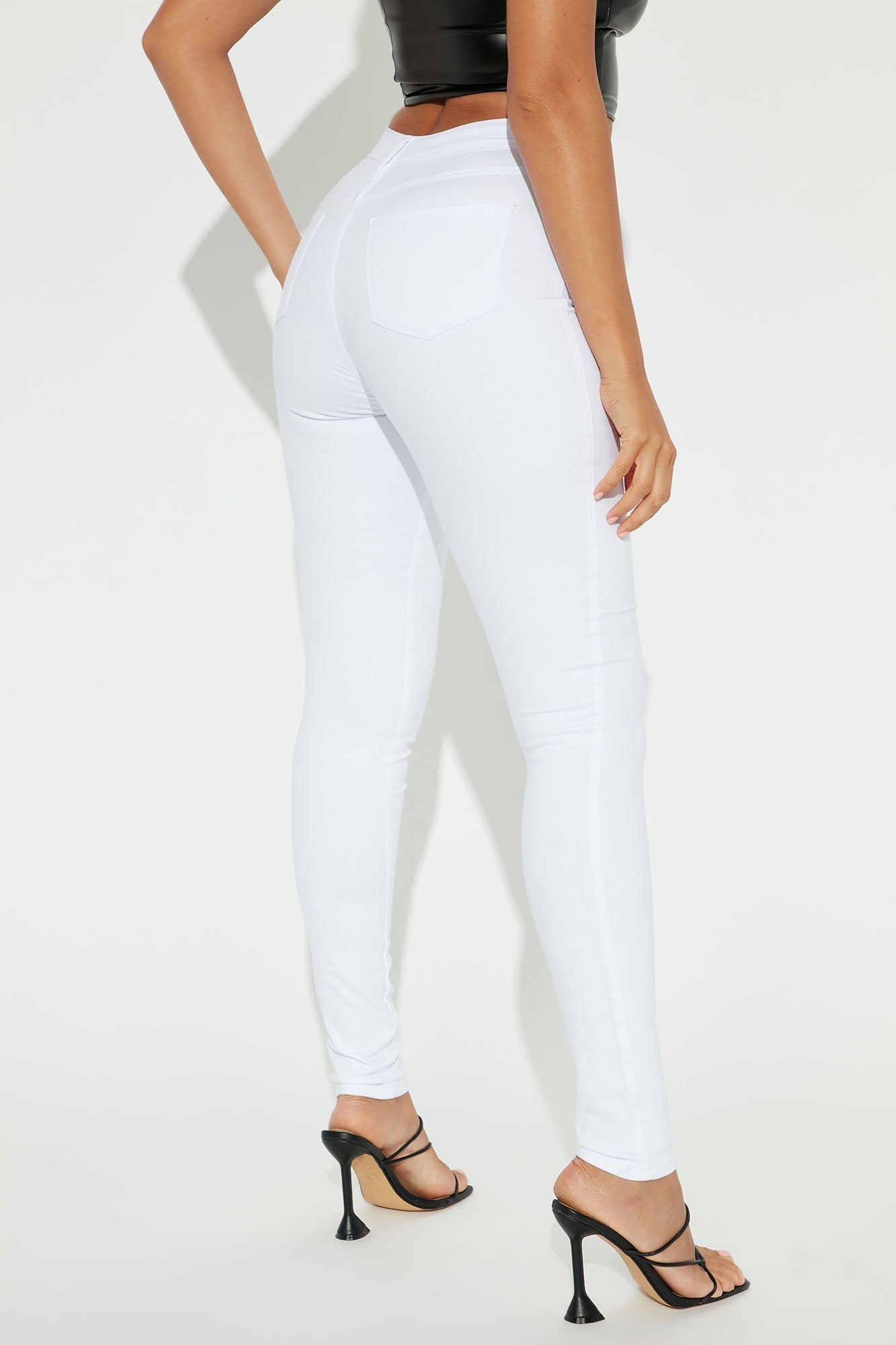 Tall Classic High Waist Skinny Jeans - White