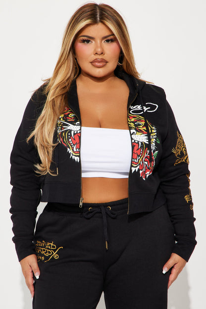 Ed Hardy Tiger Pant Set - Black