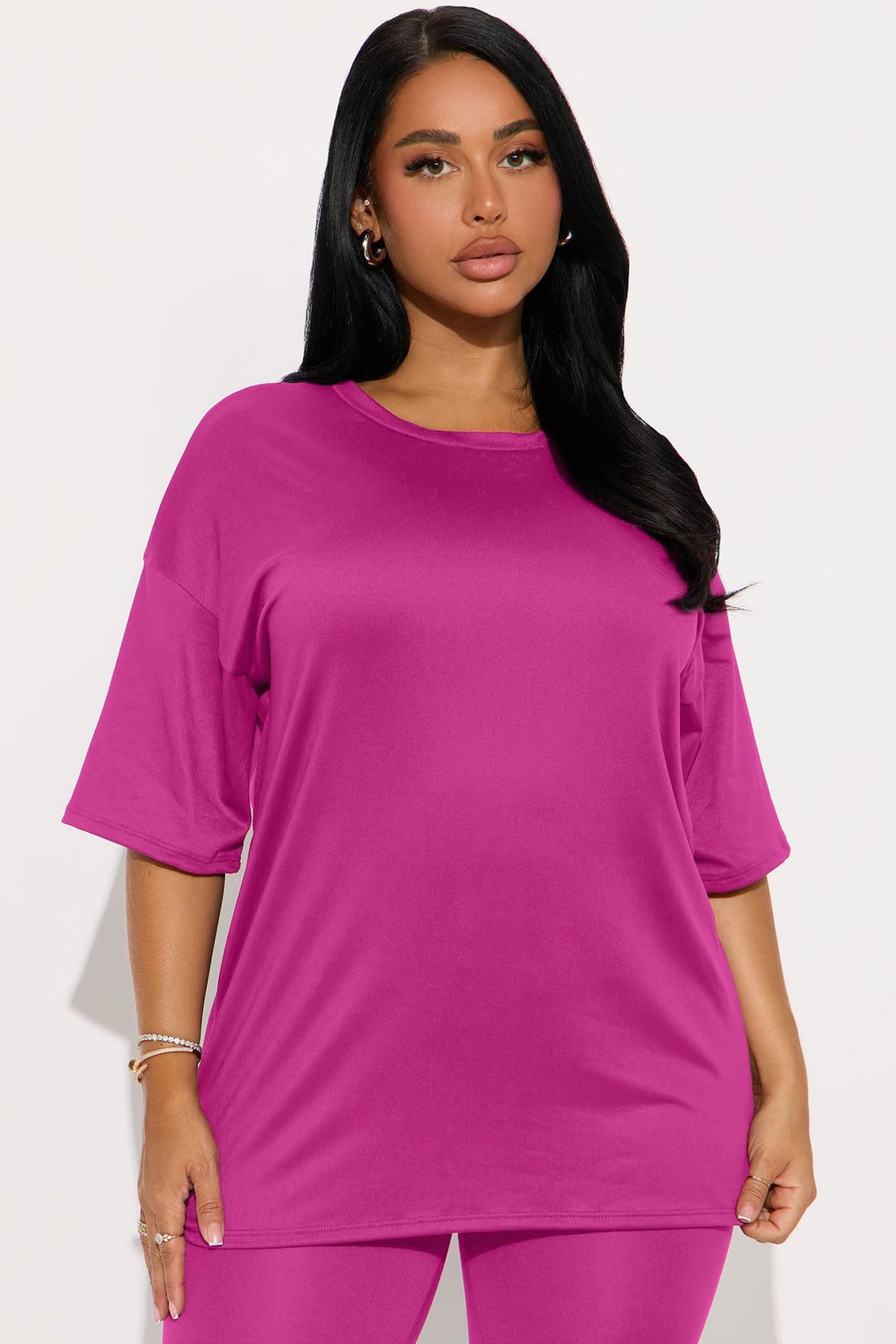 Weekend Vibes Capri Set - Fuchsia