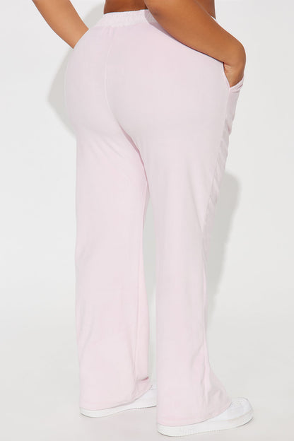 Hello Kitty Love Velour Wide Leg Pant - Pink