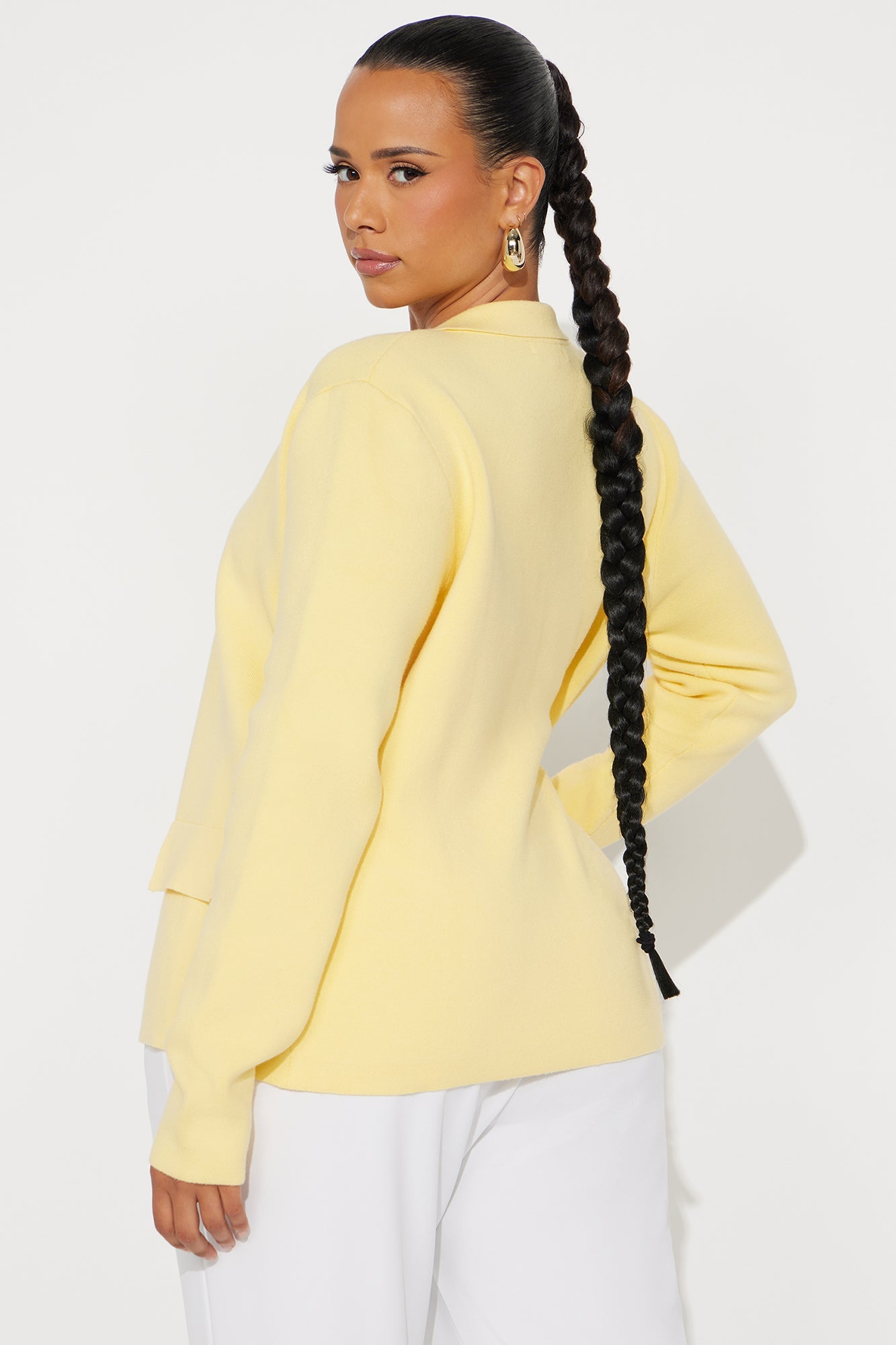 Pretty And Polished Cardigan - Yellow