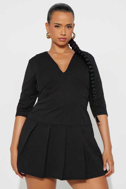 In My Professional Era Mini Dress - Black