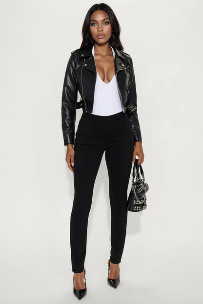 Tall Skinny Uniform Pants - Black