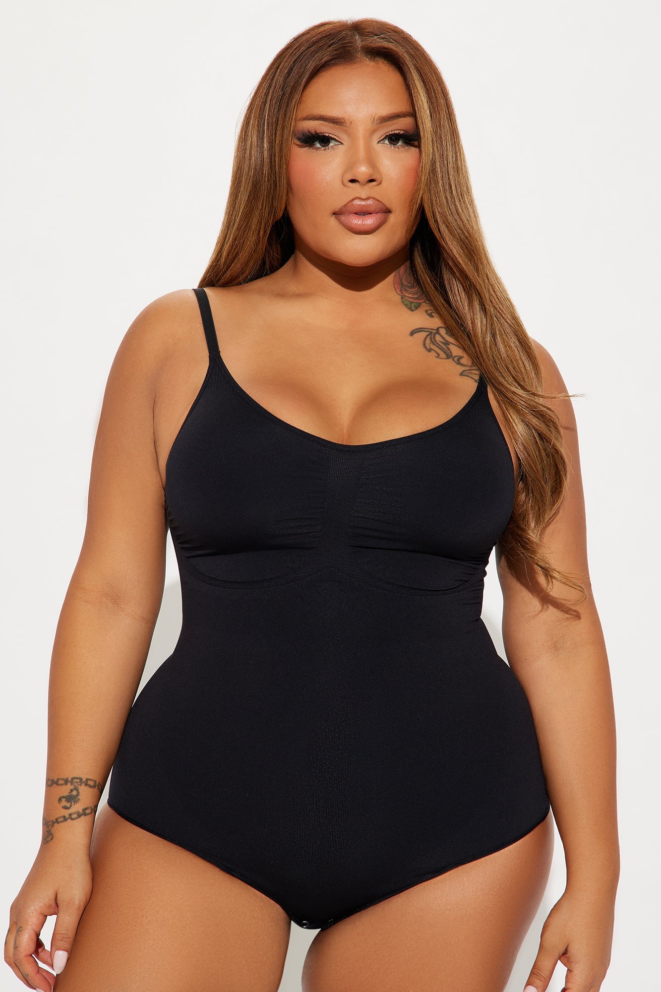 Sculpt Me Compression Shapewear Bodysuit - Black