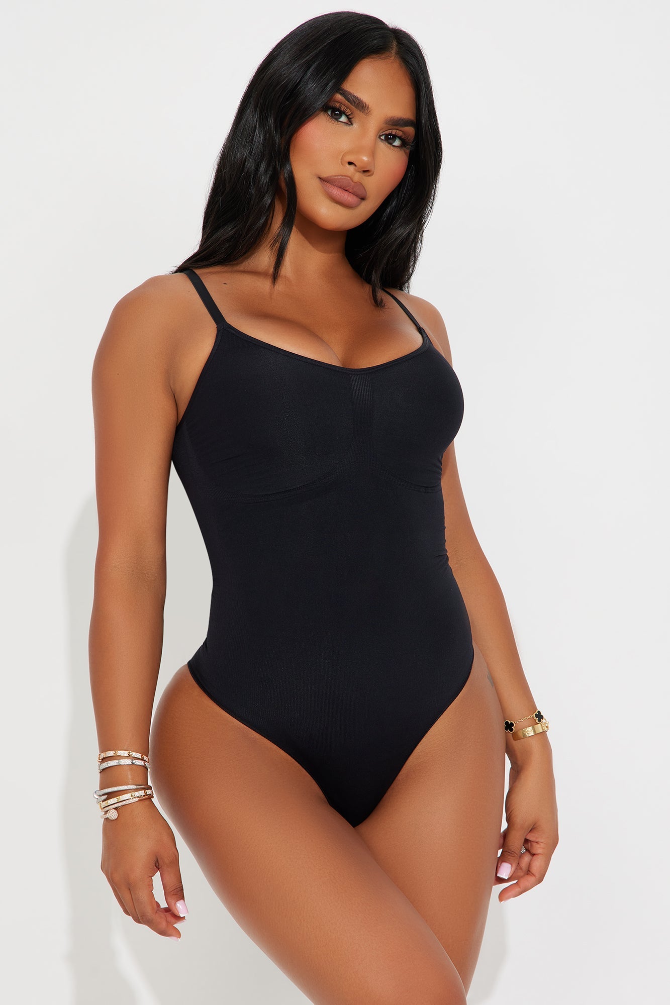 Sculpt Me Compression Shapewear Bodysuit - Black