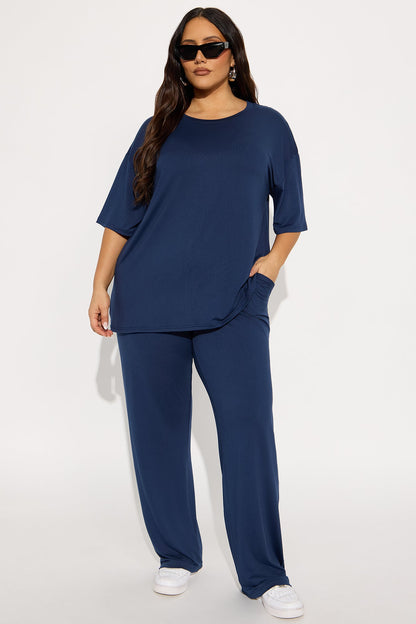 Relax Mood PJ Pant Set - Navy