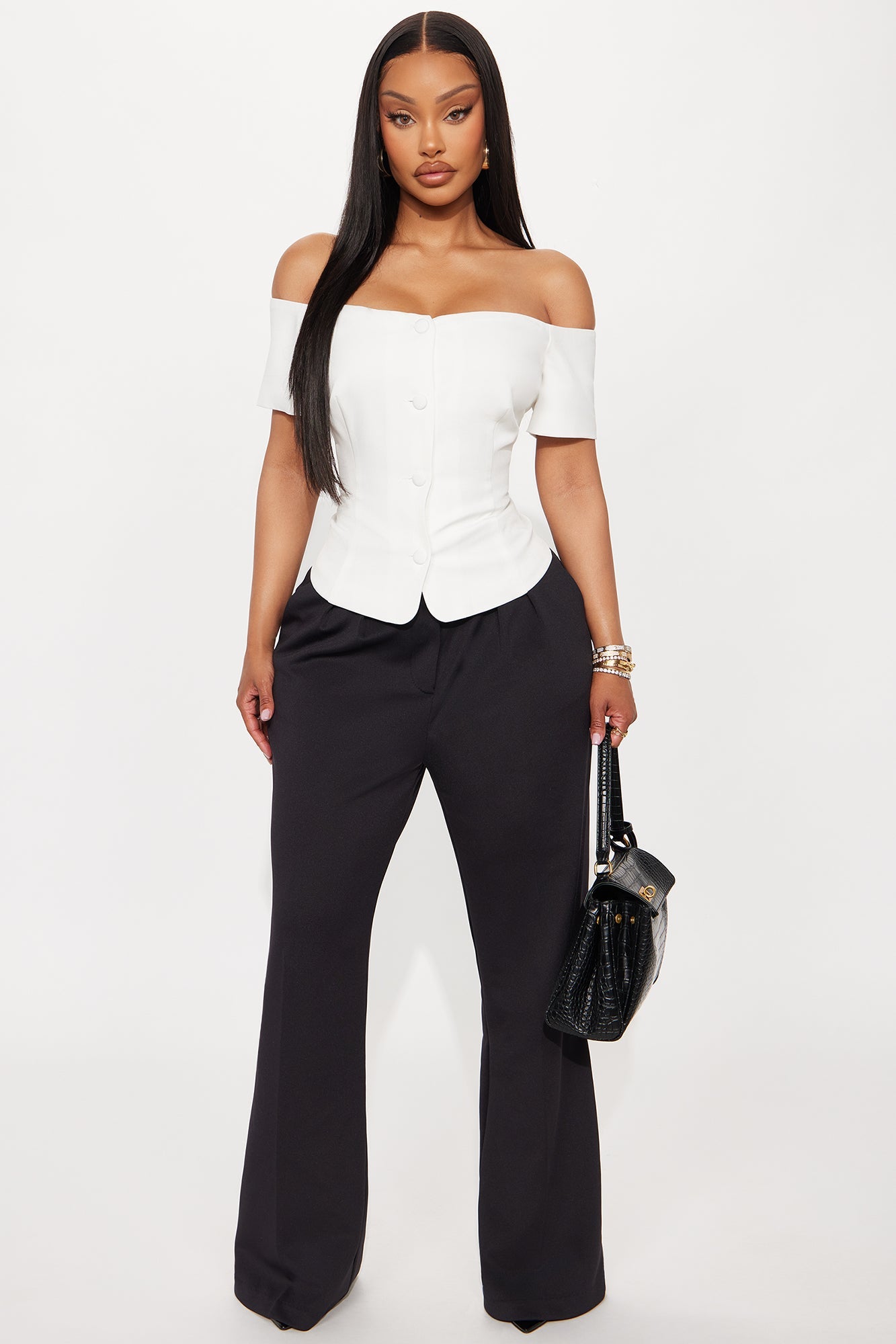 Where To Next Off Shoulder Blouse - White