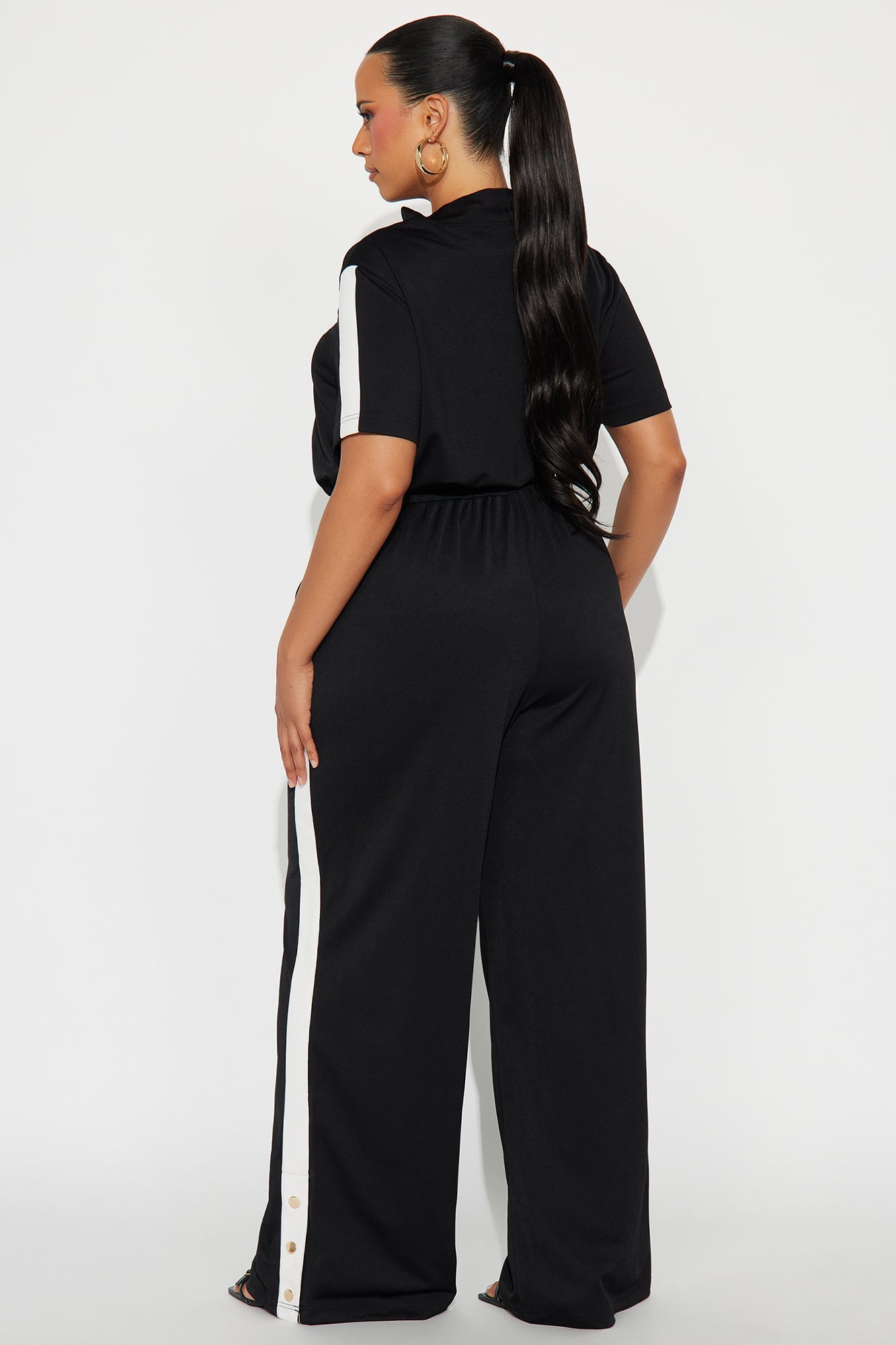 Lianna Short Sleeve Jumpsuit - Black
