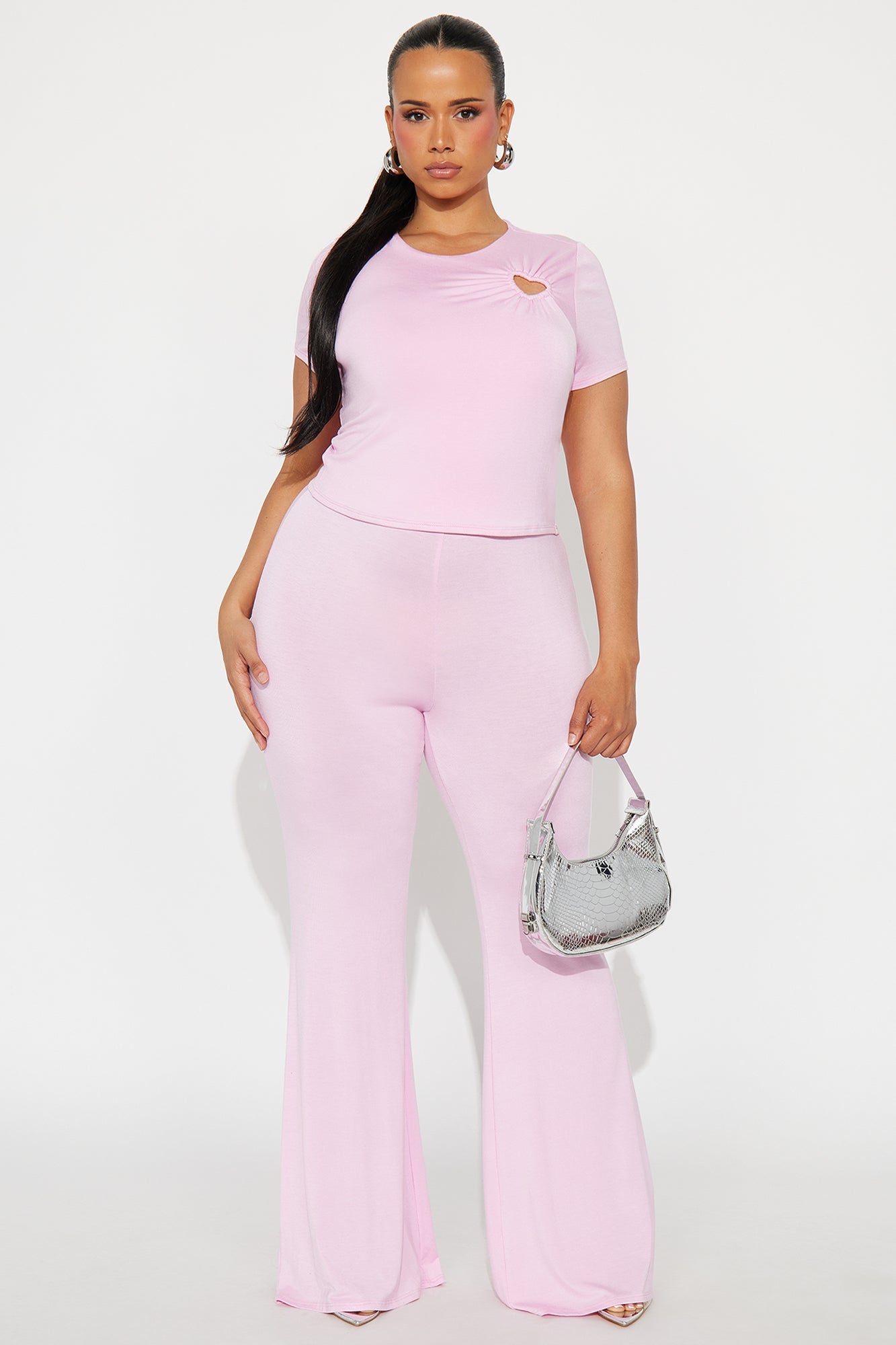 Heart Feelings Pant Set - Pink