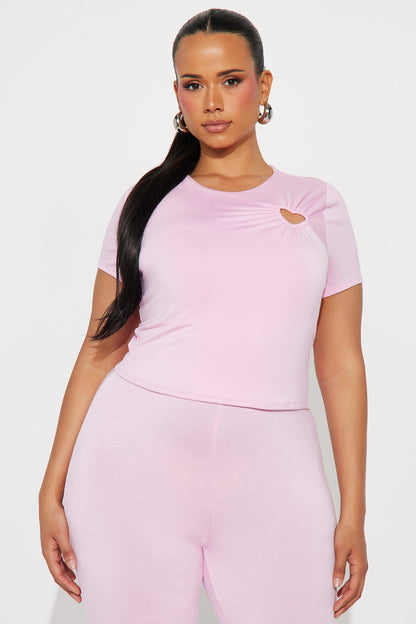 Heart Feelings Pant Set - Pink